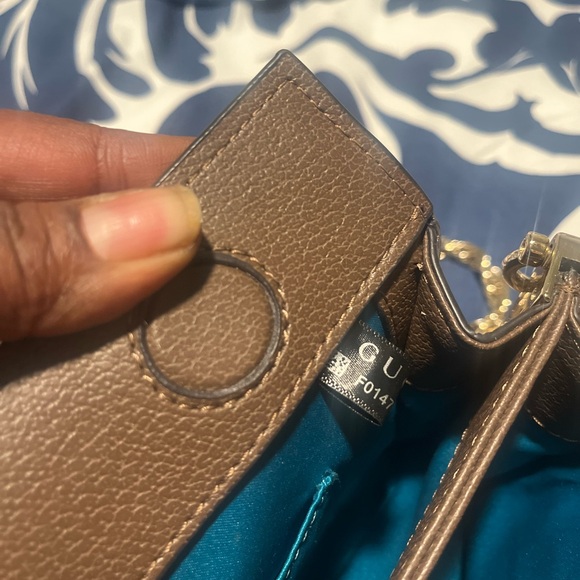 Gucci shoulder bag , ophidia model brown and tan with gucci monogram in front - Picture 7 of 7